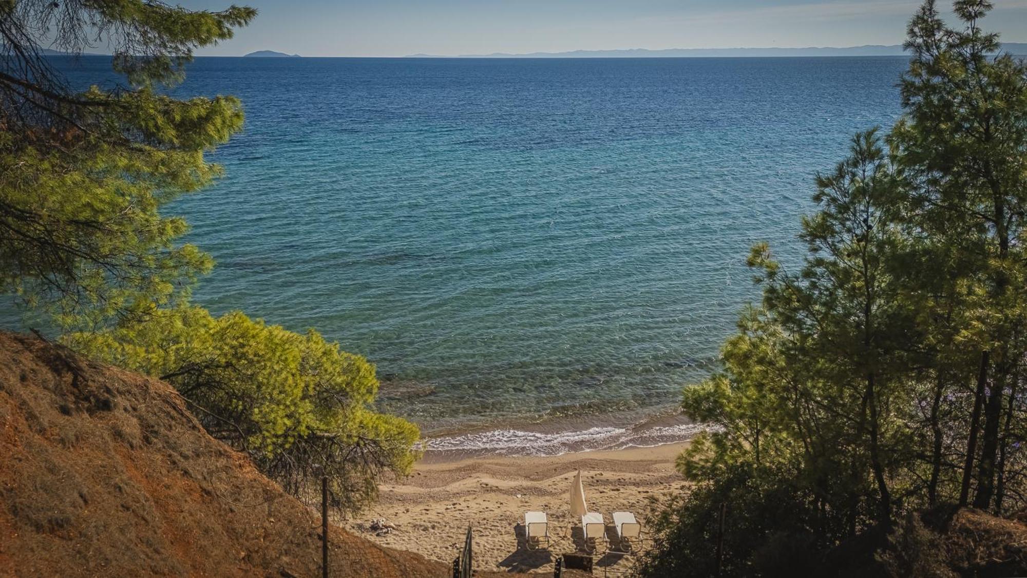 Squirrel Beach Front Villa, Metamorfosi Metamorfosi (Sithonia) Exterior foto