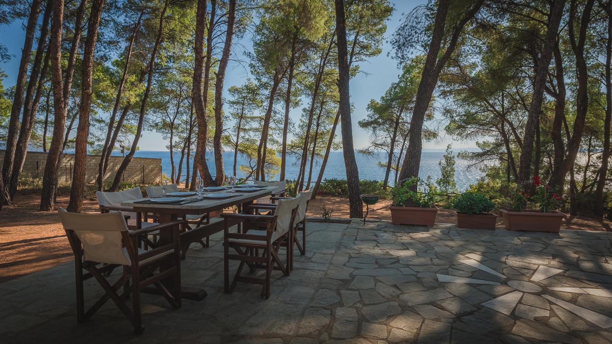 Squirrel Beach Front Villa, Metamorfosi Metamorfosi (Sithonia) Exterior foto